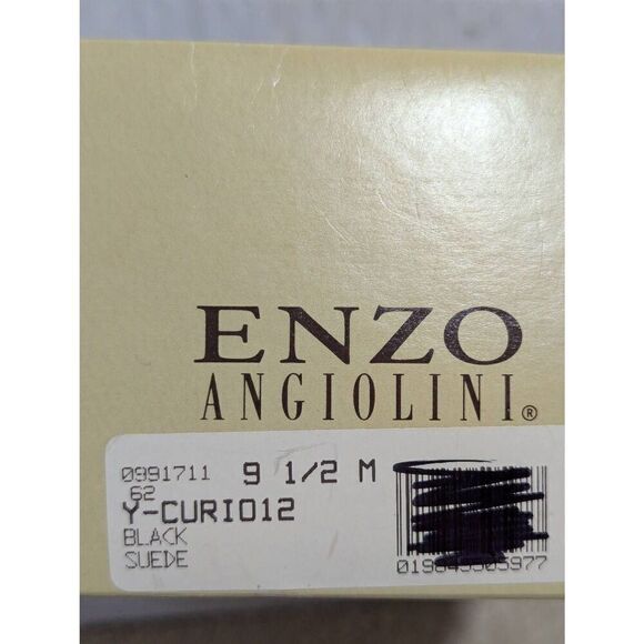 Enzo Angiolini Women's Black Solid Suede Pointed Toe Slip-On Pump Size 9.5M NWT - Picture 2 of 10